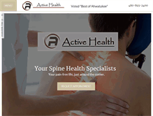 Tablet Screenshot of activehealthaz.com
